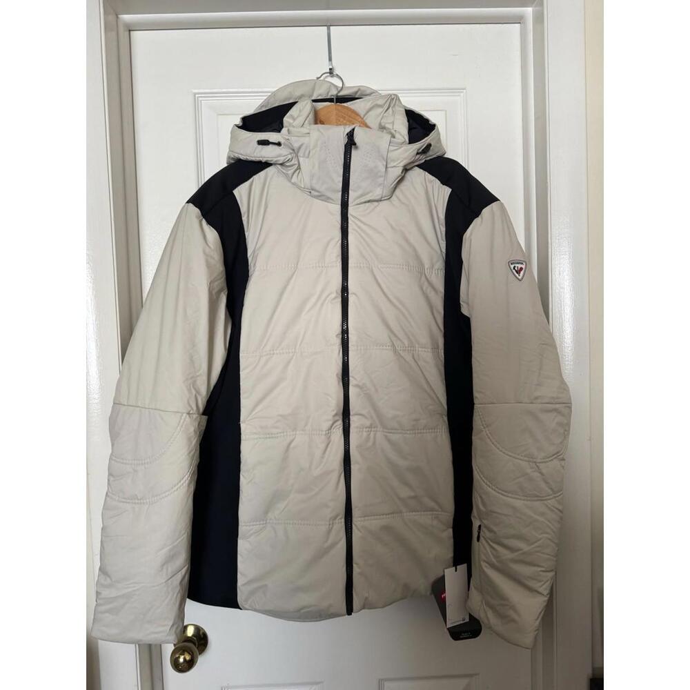 Rossignol Jacket Mens 2XL Gray ROC JKT Hooded Insulated Primaloft Ski RLLMJ19